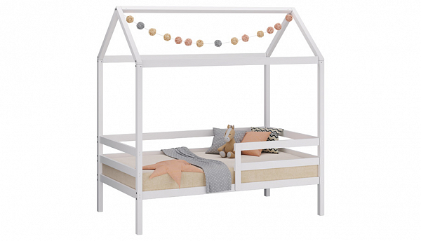 Кровать-домик Polini kids Simple 950, белый