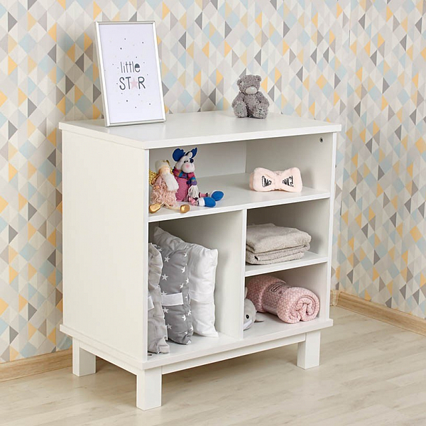 Комод Polini kids Simple 3400, на ножках, белый