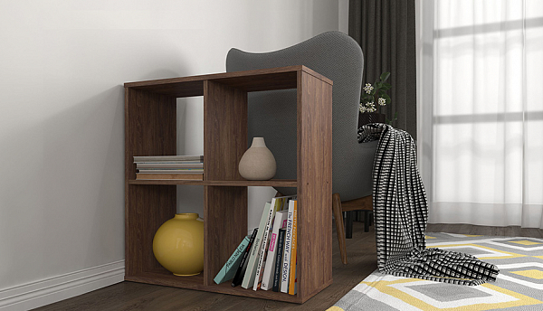 Стеллаж Polini Home Smart Кубический 4 секции, винтаж
