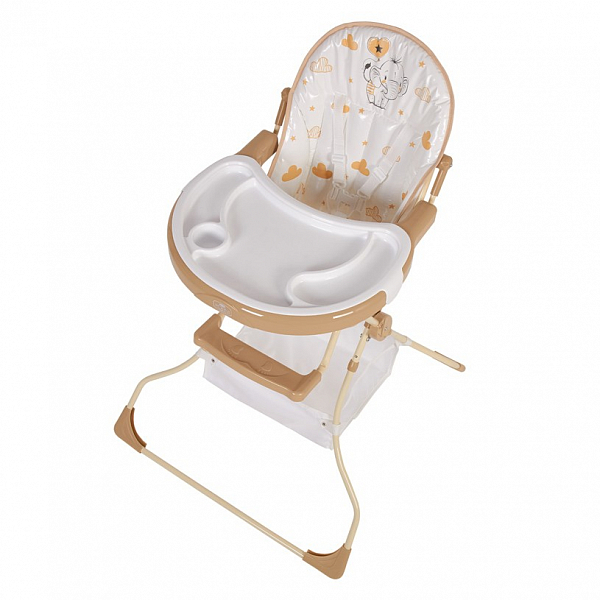 Стульчик для кормления Polini kids 252 Слоник, макиато