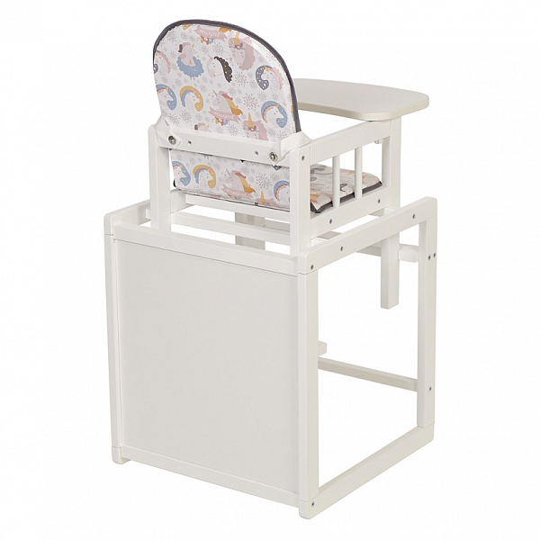 Стул детский трансформируемый Polini kids 255 Волшебный Единорог, белый
