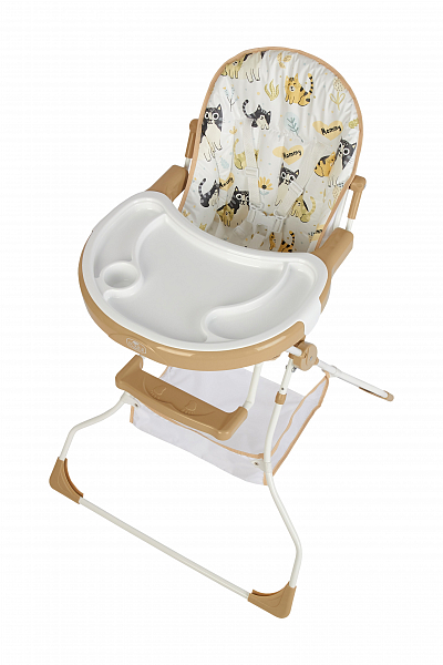 Стульчик для кормления Polini kids 252 Котики, макиато