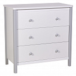 Комод Polini kids Simple 3501, белый-серый