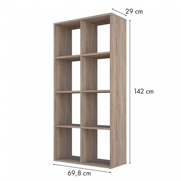Стеллаж Polini Home Smart Кубический 8 секции, дуб