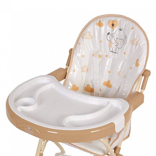 Стульчик для кормления Polini kids 252 Слоник, макиато