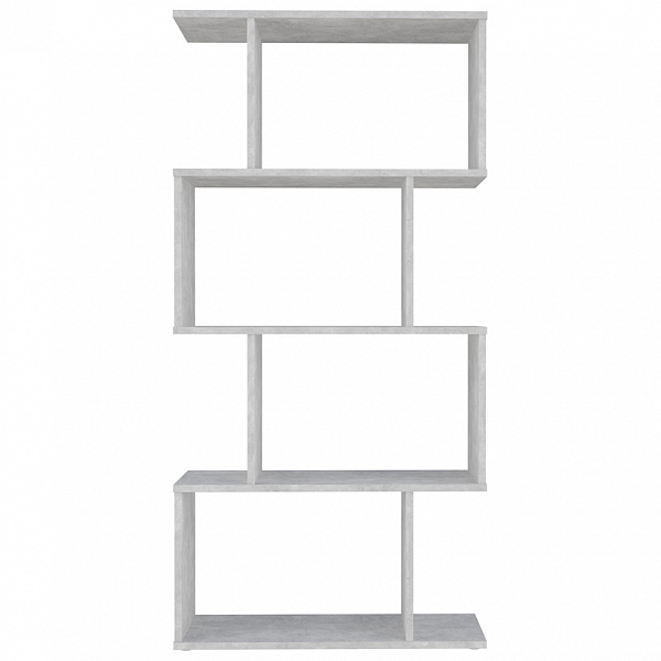Стеллаж Polini Home Smart фигурный 4 секции, бетон