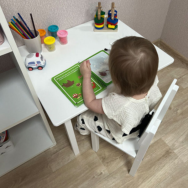 Комплект детской мебели Polini Simple 105 S, белый