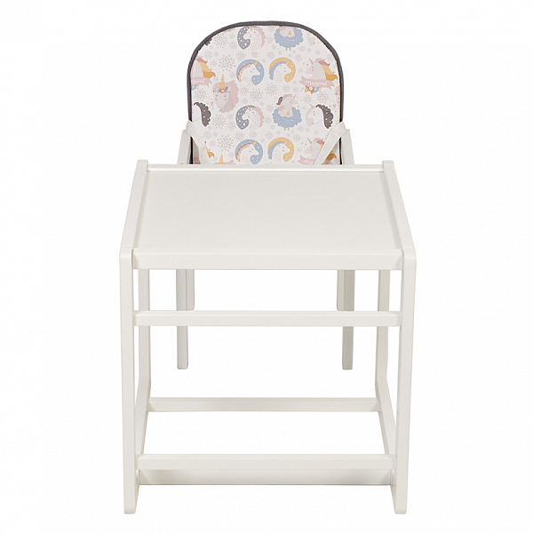 Стул детский трансформируемый Polini kids 255 Волшебный Единорог, белый