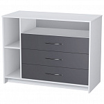 Комод Polini kids Simple 2110, белый-серый
