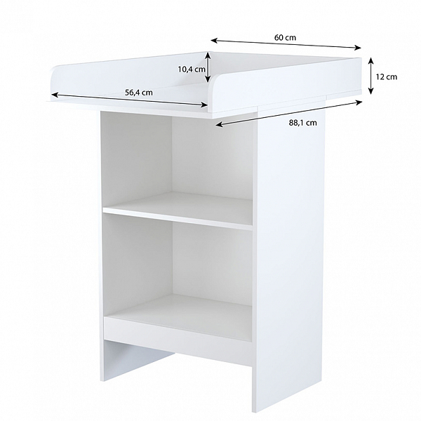 Пеленальный комод Polini kids Simple 1260, белый