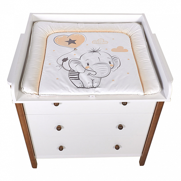 Комод Polini kids Simple 3501, белый-дуб крафт