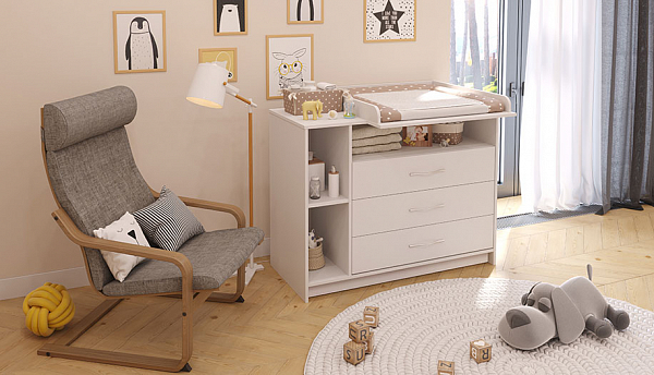 Комод Polini kids Simple 2110, белый