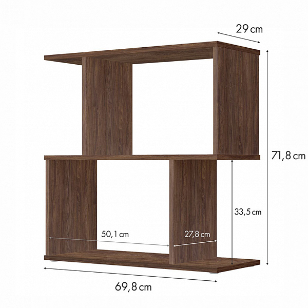 Стеллаж Polini Home Smart фигурный 2 секции, винтаж