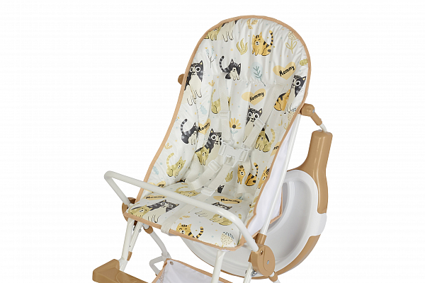 Стульчик для кормления Polini kids 252 Котики, макиато