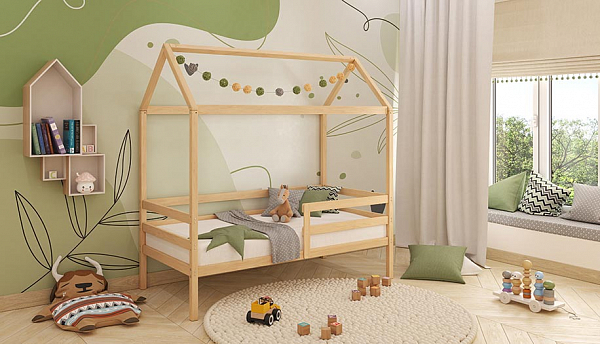 Кровать Polini kids Simple 950, натуральный