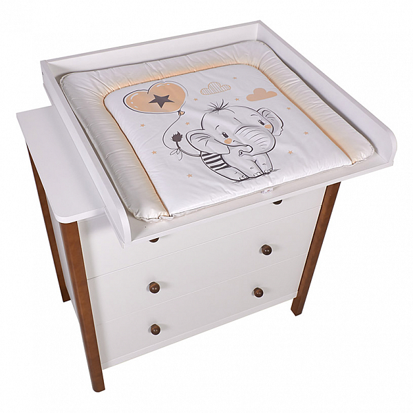 Комод Polini kids Simple 3501, белый-дуб крафт