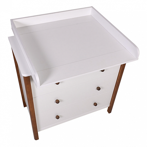 Комод Polini kids Simple 3501, белый-дуб крафт