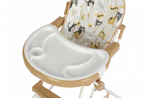 Стульчик для кормления Polini kids 252 Котики, макиато