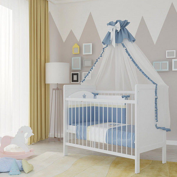 Кроватка детская Polini kids Simple 220, белый