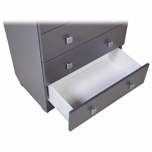 Комод Polini Simple c 4 ящиками, серый