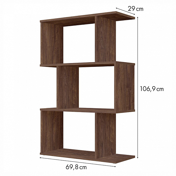 Стеллаж Polini Home Smart фигурный 3 секции, винтаж