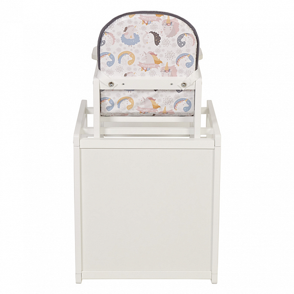 Стул детский трансформируемый Polini kids 255 Волшебный Единорог, белый