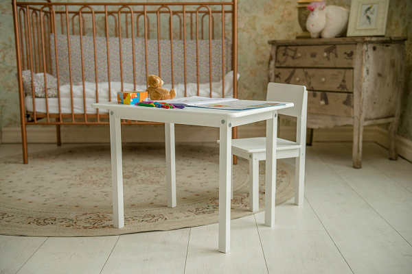 Комплект детской мебели Polini Simple 105 S, белый