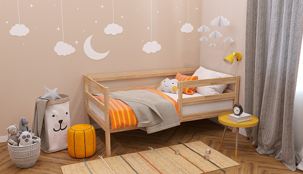 Кровать Polini kids Simple 850, натуральный