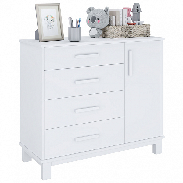 Комод Polini kids Simple 3403, на ножках, белый